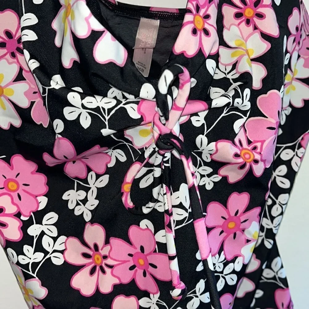 VICTORIA’S SECRET 36B UNDERWIRE TANKINI FLORAL TANKINI TOP